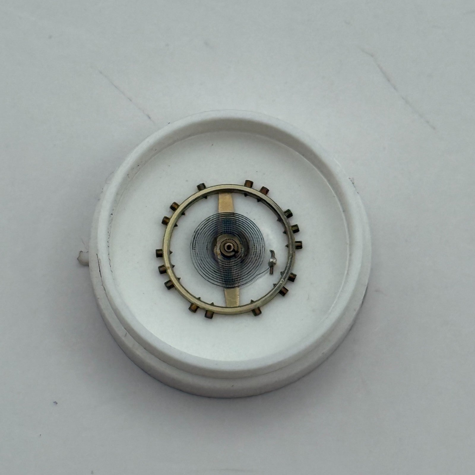 ETA 1080 Balance Wheel Complete And Spring  157 M Watch Movement Parts NOS