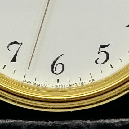 33mm Working Citizen 6031-S018161 White Dial Quartz Watch New Battery 9 Inches