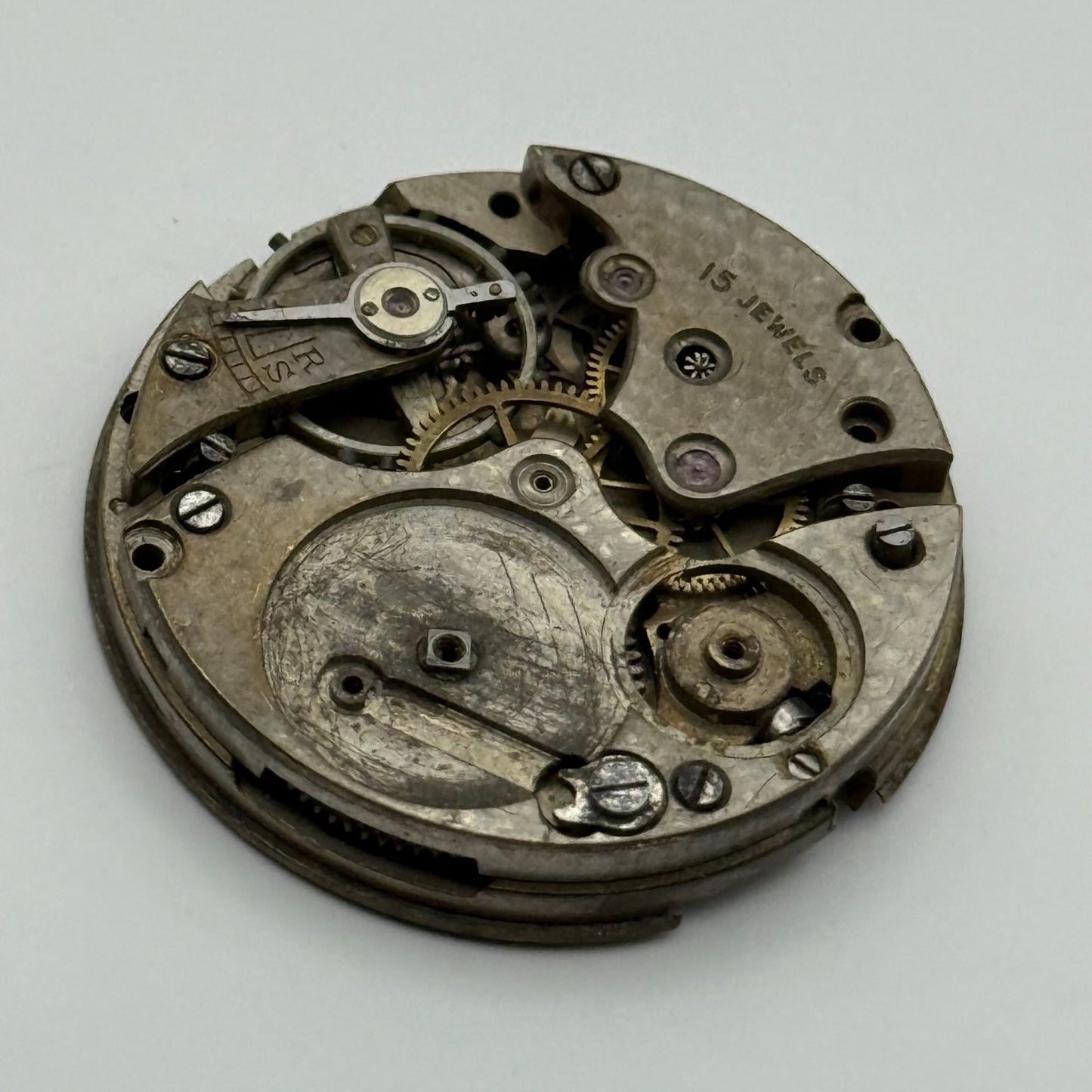FEF Trench 15 Jewels Watch Movement Manual Wind Vintage Parts Repair 29.5mm
