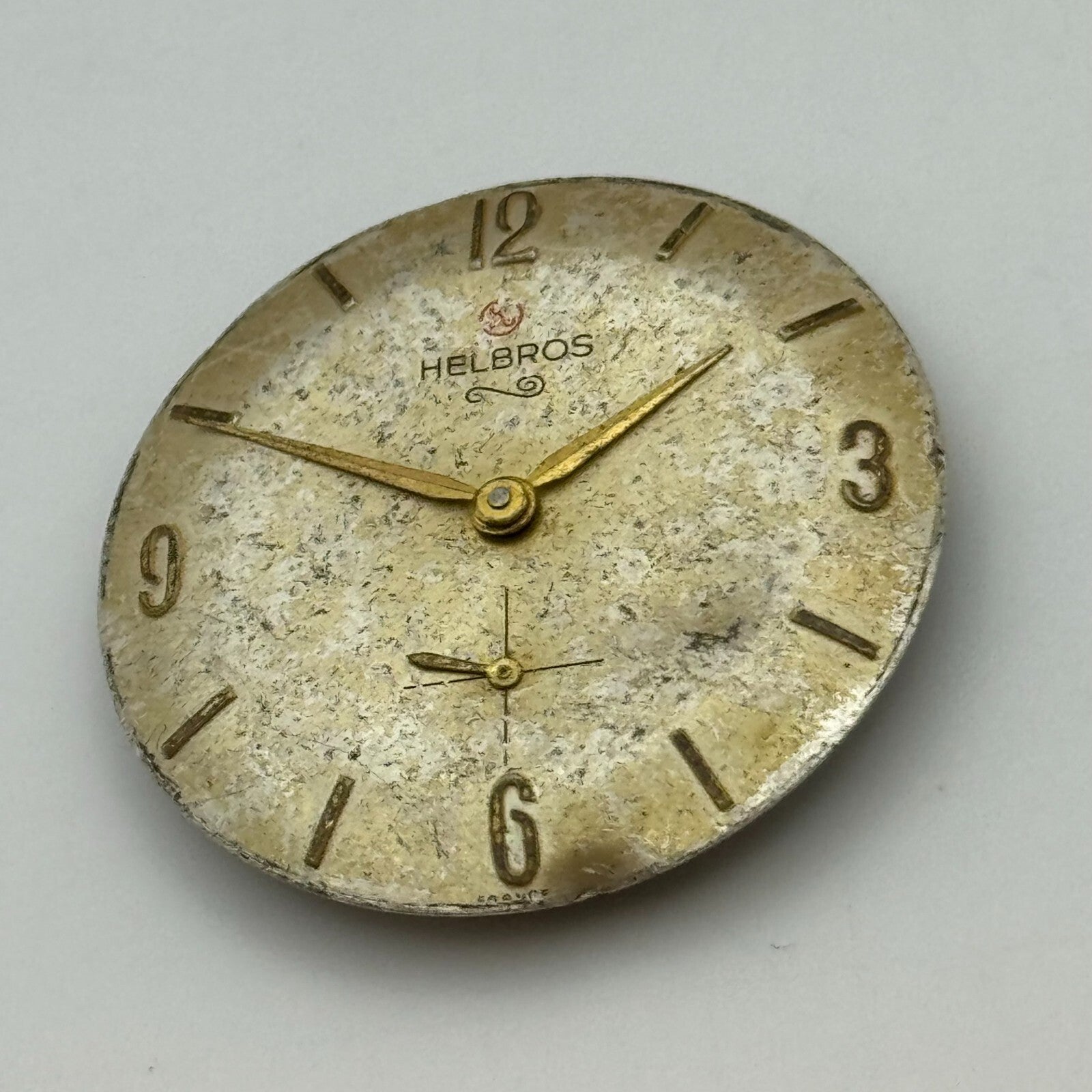 25.9mm Helbros PS32 Manual Wind Swiss 7 Jewels Watch Movement Vintage PARTS