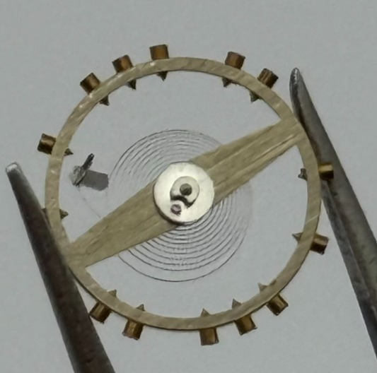 FHF 70 Balance Wheel Complete And Spring 10 1/2''' 201 M Watch Movement Parts 