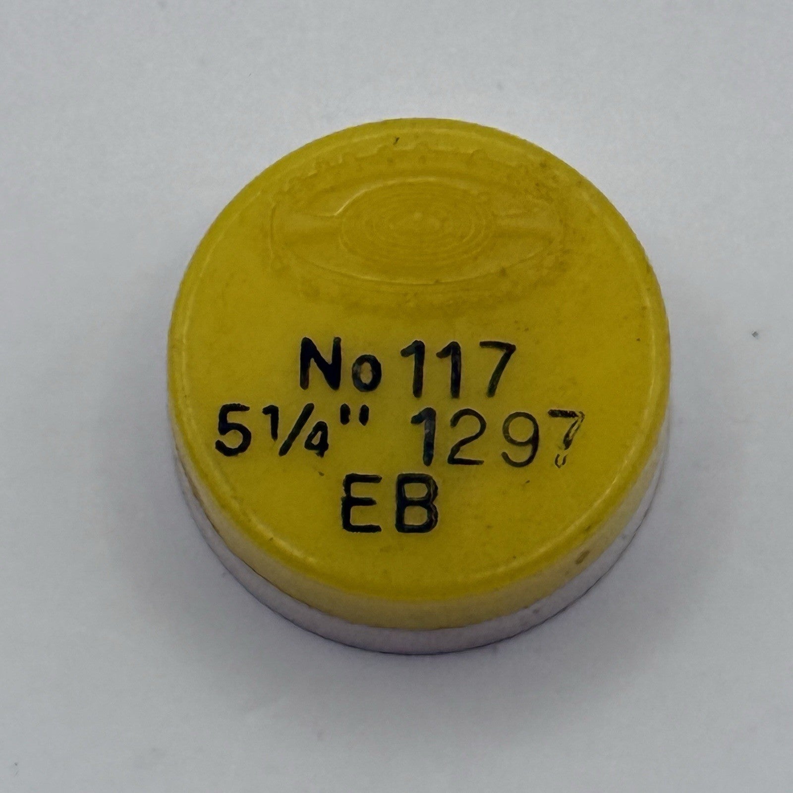 EB 1297 Balance Wheel Complete And Spring 5 1/4''' 117 Watch Movement Parts NOS