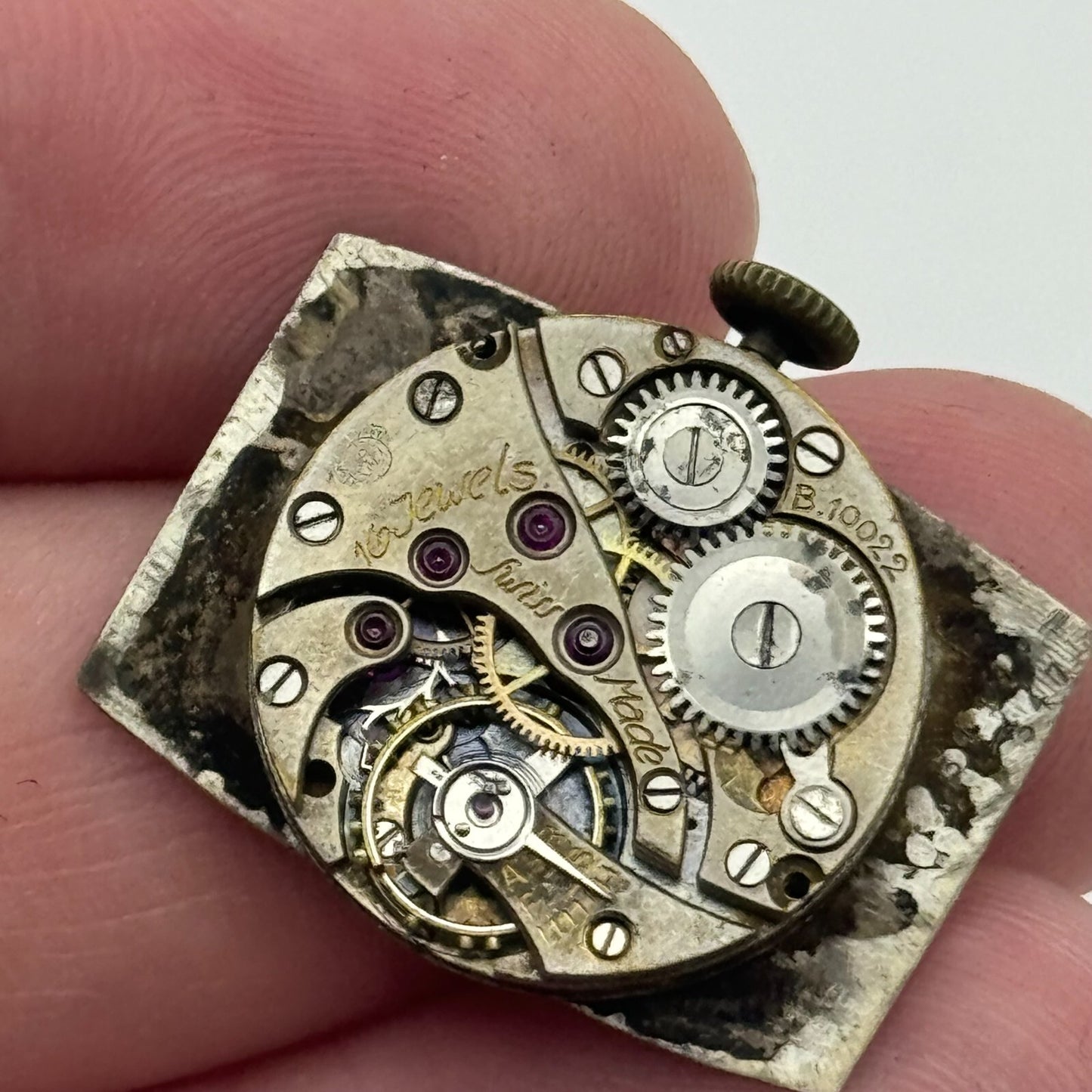 19.7mm Dreadnought B.10022 Manual Wind 16 Jewels Swiss Made Watch Movement PARTS