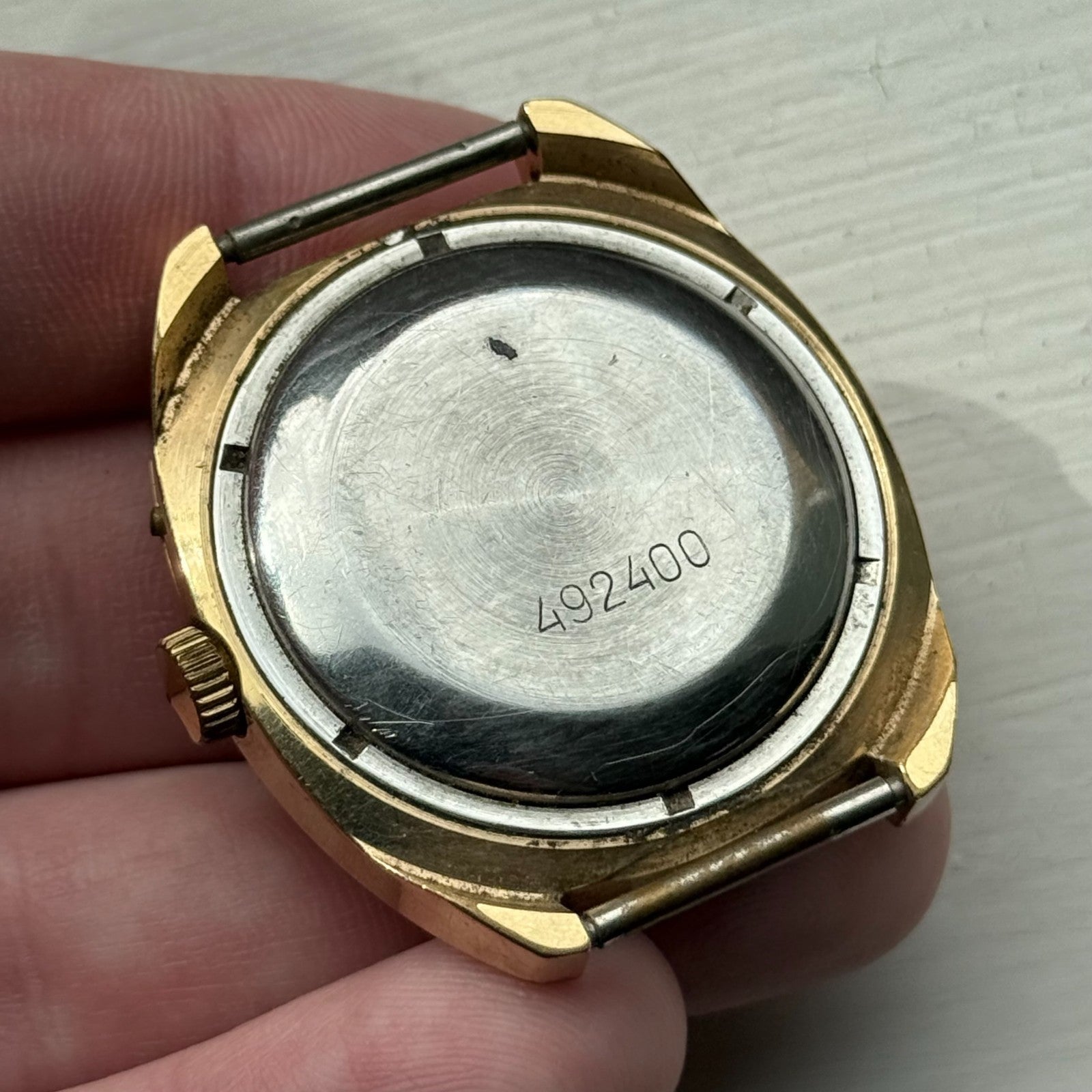 37mm Men's Vintage Sekonda USSR AU10 Automatic 26 Jewels Date Watch PARTS REPAIR