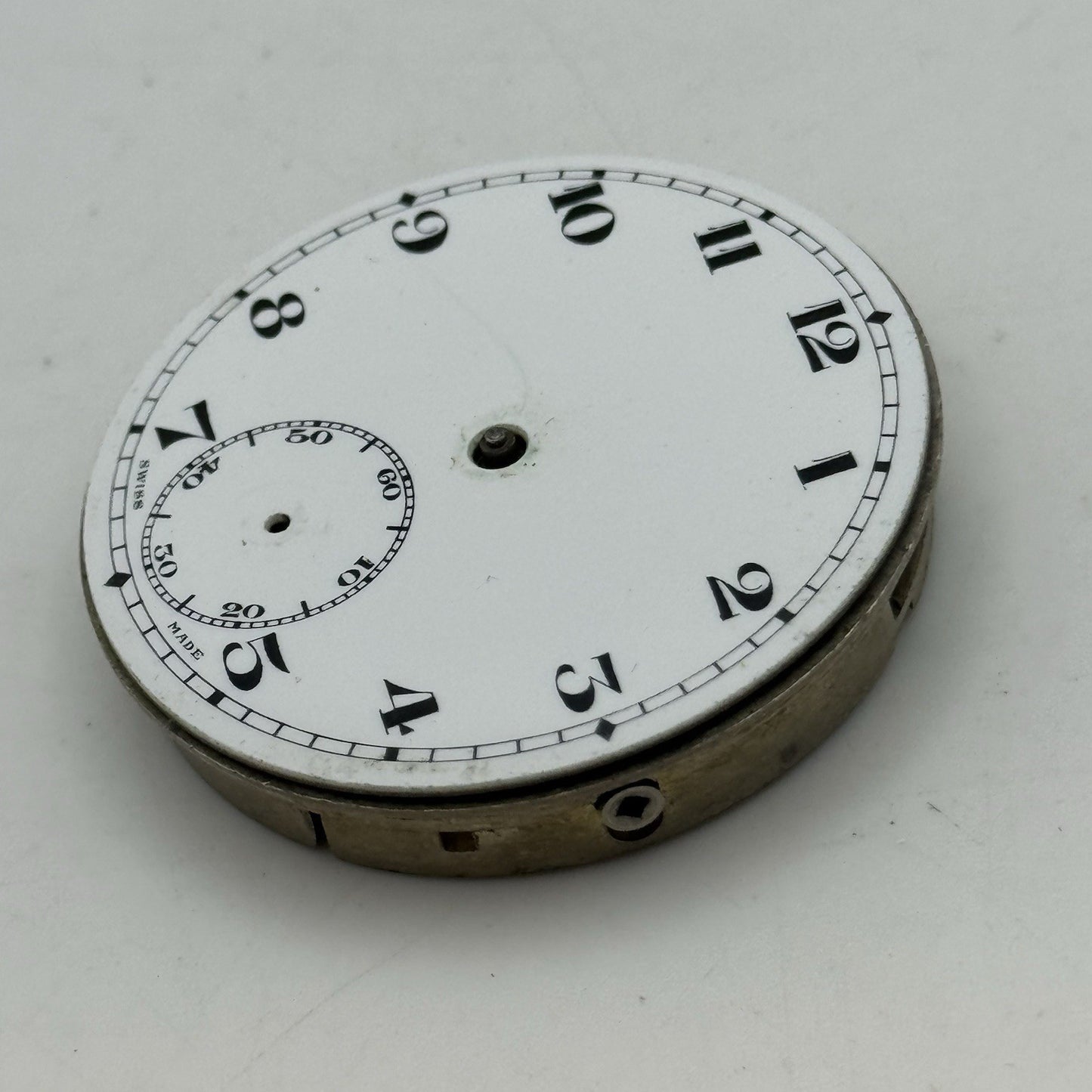 43mm Derrick 15 Jewels Swiss Vintage Hunter Pocket Watch Movement PARTS REPAIR