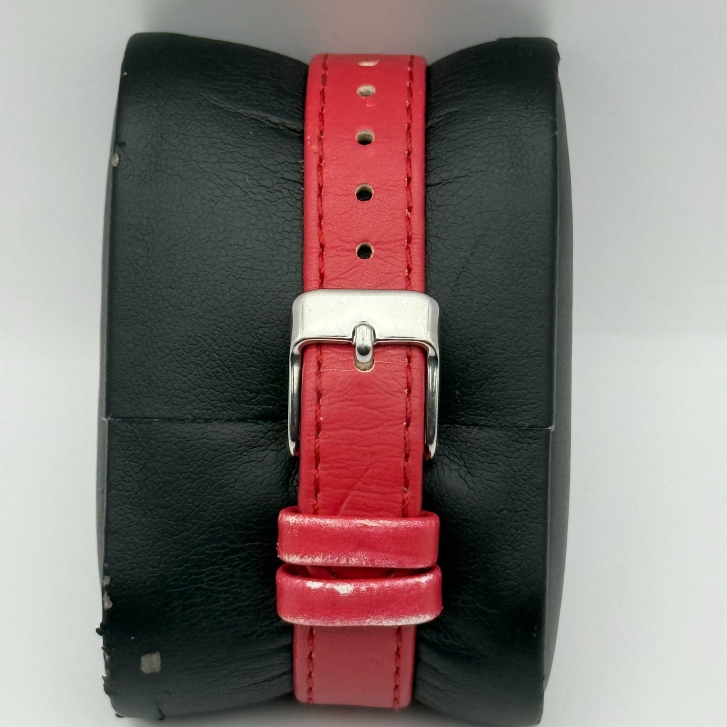 D for Diamond Unisex Kids Time Teacher Quartz Watch Red Strap Japan Working 23mm