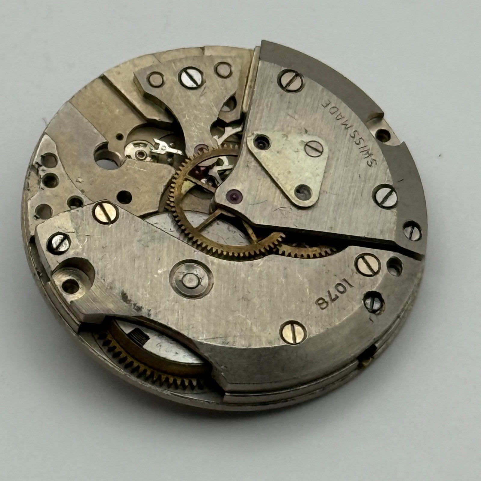 Larex Cal 1078 Watch Movement Manual Wind Vintage Swiss Parts Repair 23.6mm