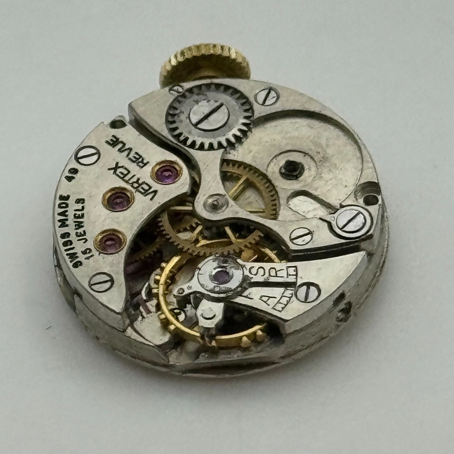19.7mm Ladies Vertex Revue 49 Manual Wind 15 Jewels Swiss Watch Movement PARTS