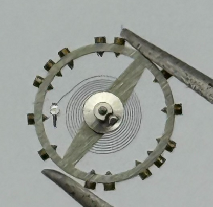 Felsa 302 Balance Wheel Complete And Spring 5 1/4''' 181 M Watch Movement Parts 