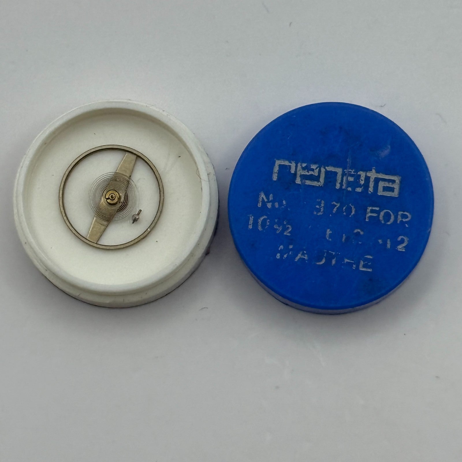 Mauthe Balance Wheel Complete And Spring 10 1/2''' 370 Watch Movement Parts NOS