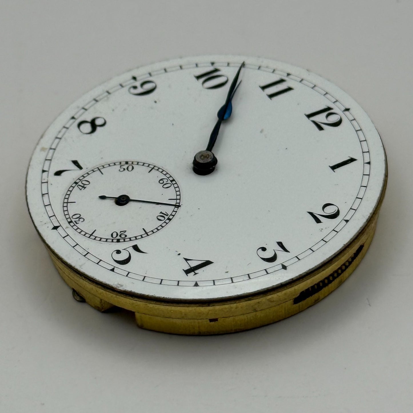 Unicorn Pocket Watch Movement Open Face 15 Jewels Swiss Parts Repair 41.1mm