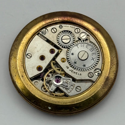 Majex Trebex 15 Jewels Watch Movement Manual Wind Vintage Parts Repair 32.9mm