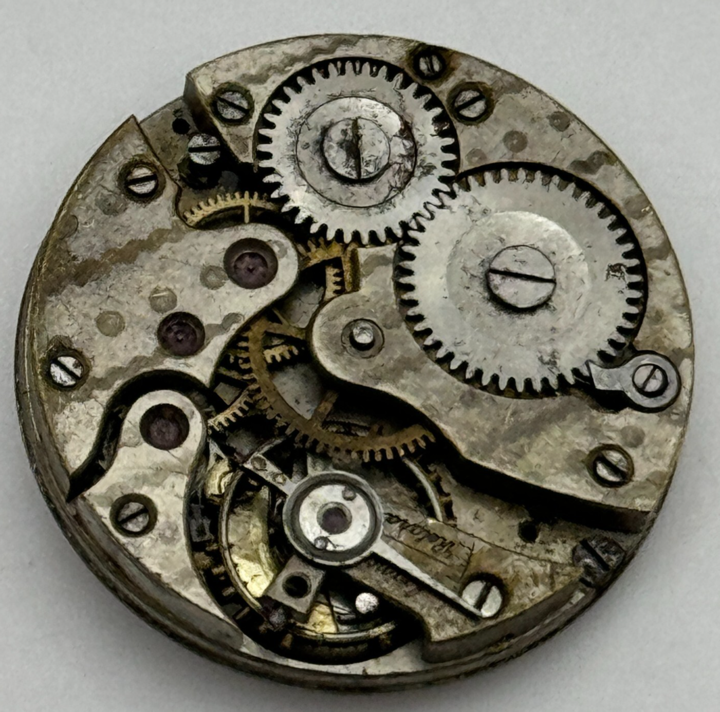 24.8mm Interesting Unidentified 607 Manual Wind Swiss Watch Movement PARTS SPARE