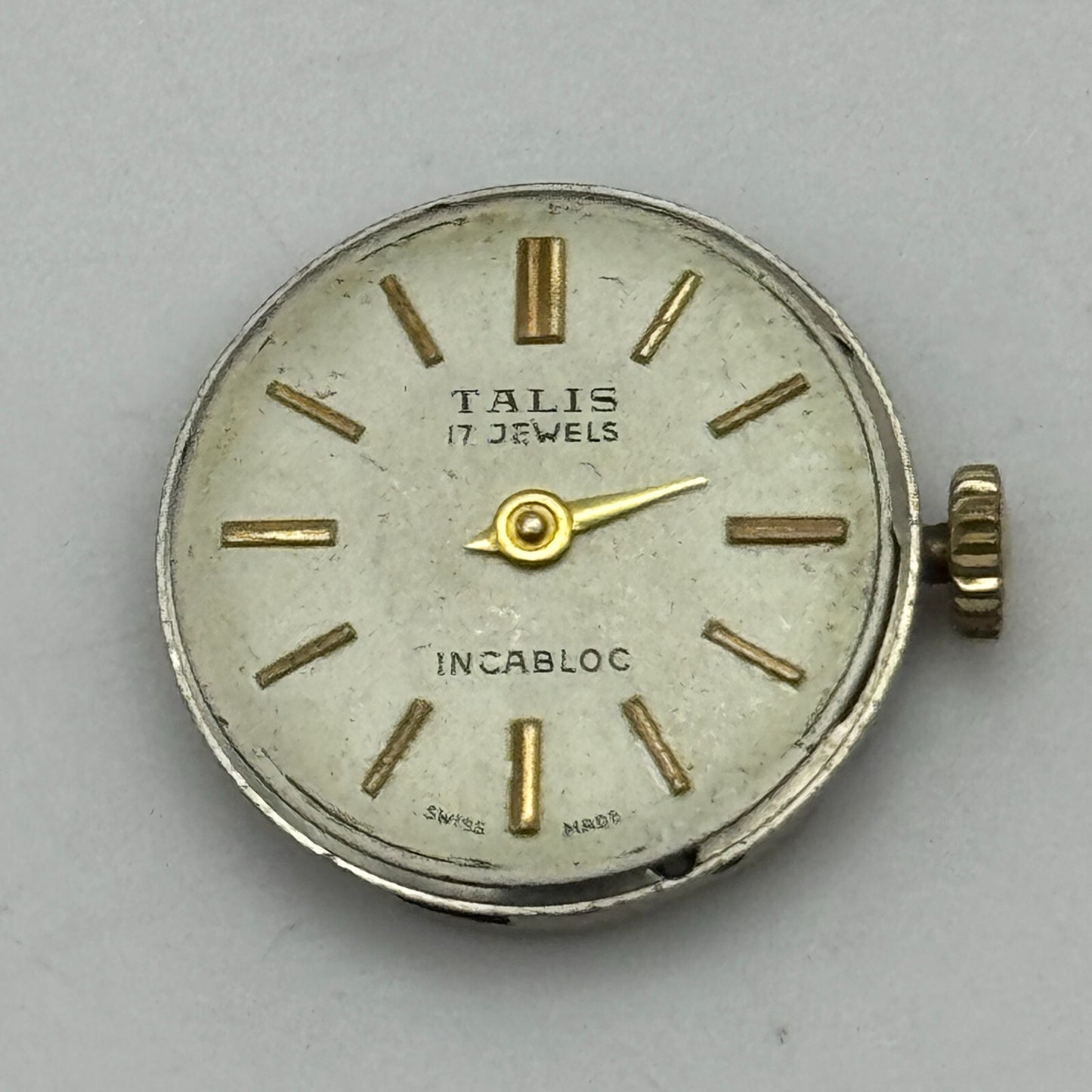 17.5mm Ladies Talis FHF 34 Balance Ok Watch Movement Swiss Vintage PARTS SPARES