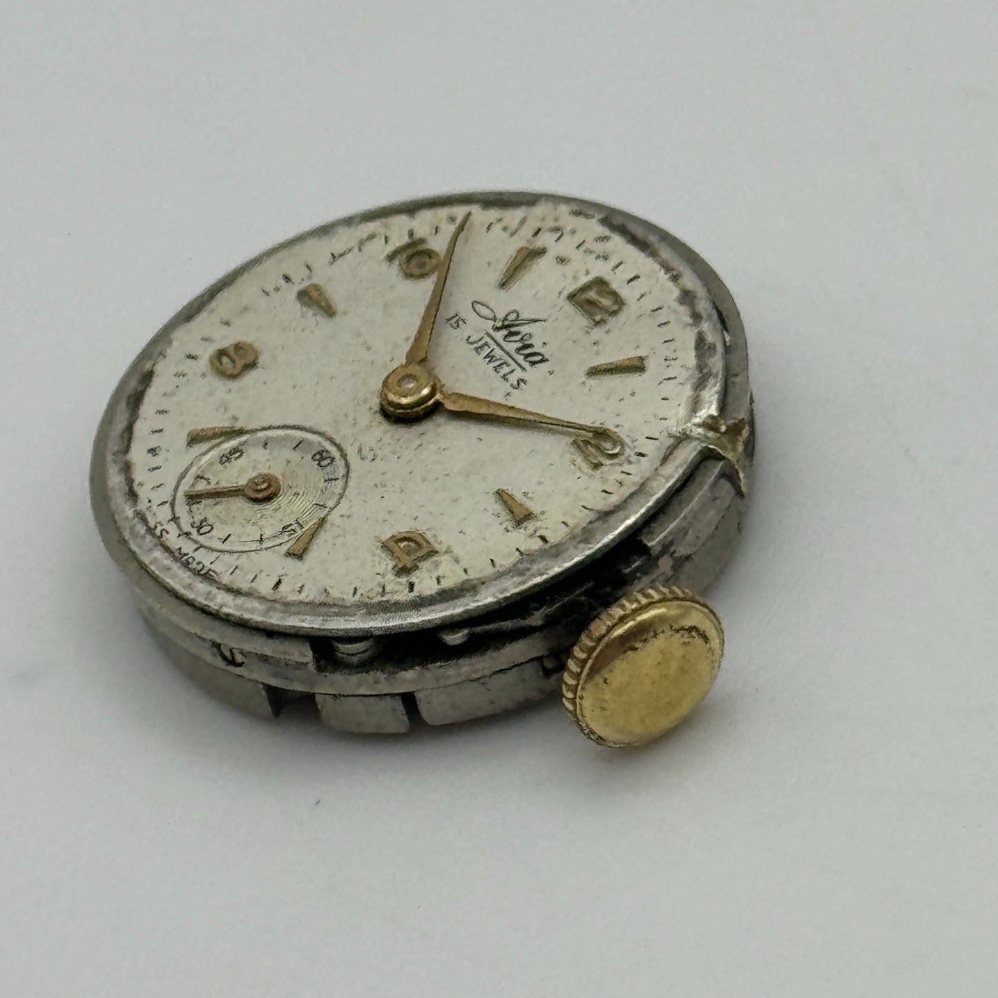 19.7mm Ladies Avia Derby D 40 Manual Wind Watch Movement Swiss Vintage PARTS