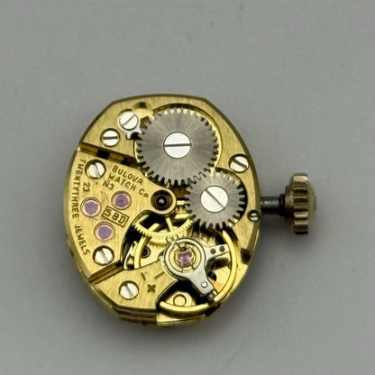 13.1mm Vintage Ladies Bulova 5BD Manual Wind Swiss Watch Movement PARTS REPAIR