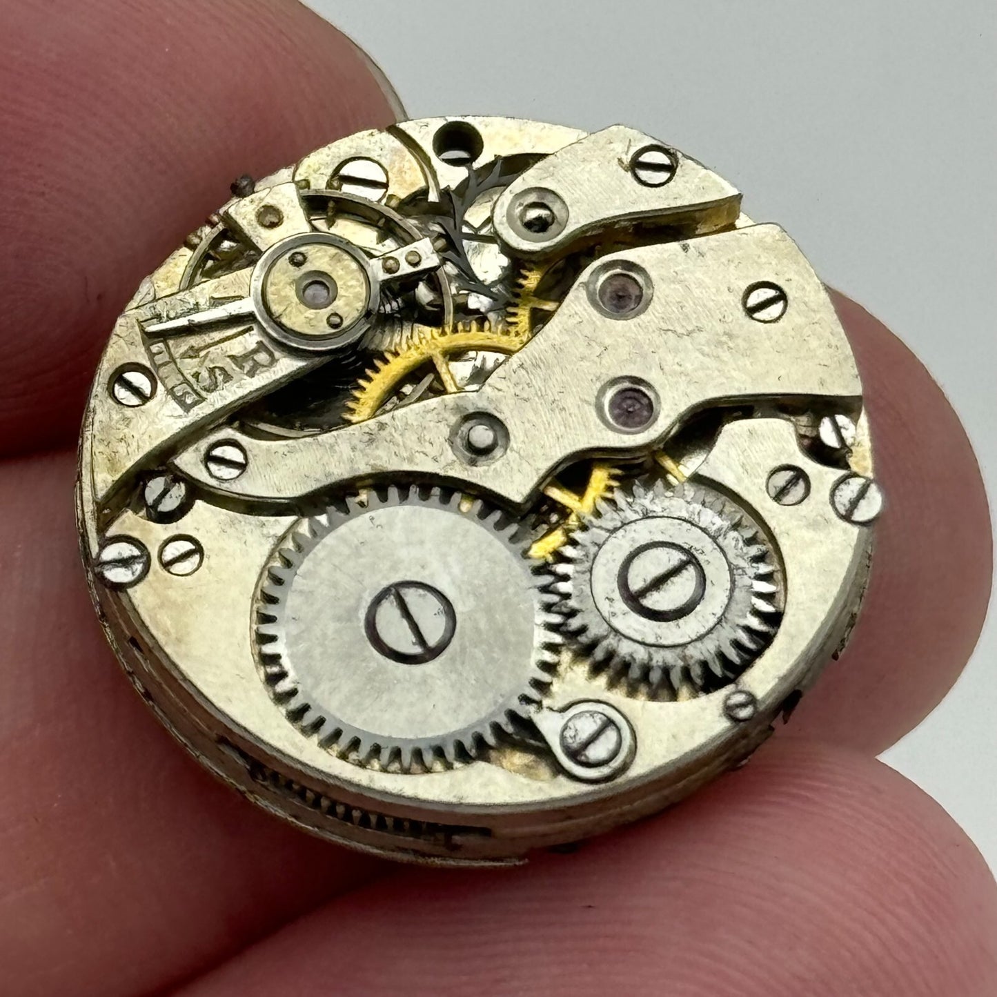 23.6mm Unidentified Sub Seconds Trench Watch Movement Manual Wind PARTS SPARES
