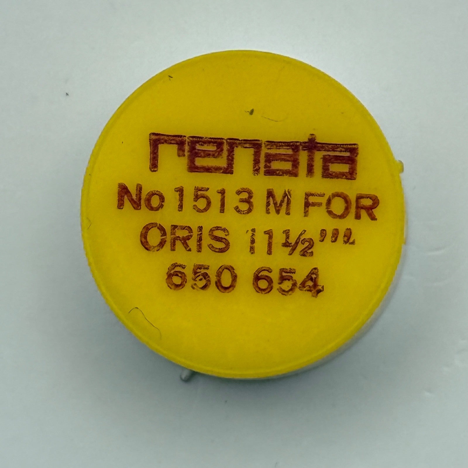 Oris 650 654 Balance Wheel Complete And Spring 11 1/2'''  Watch Movement Parts 