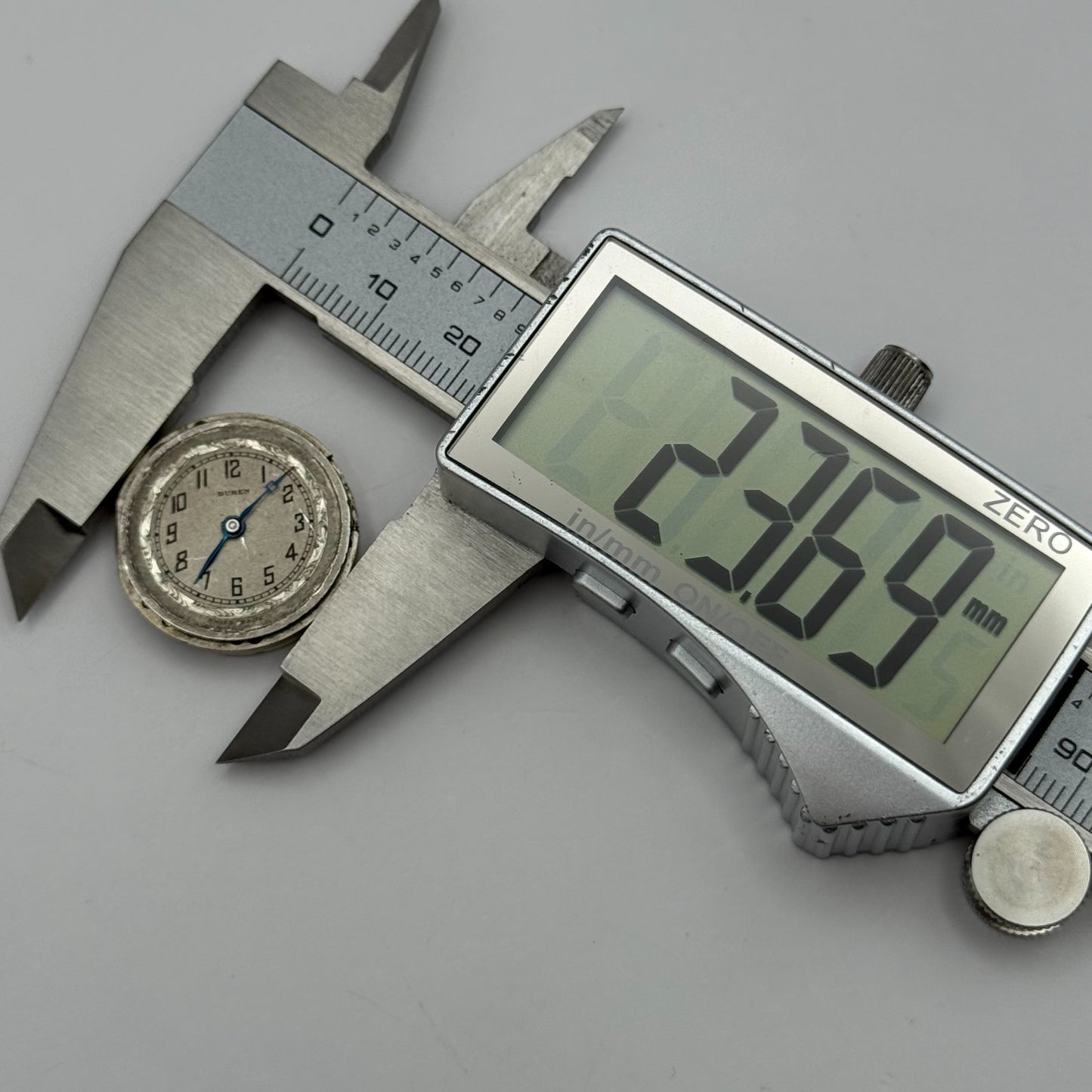 Buren Grand Prix 48 237 Watch Movement Manual Wind Vintage Parts Repair 23.6mm