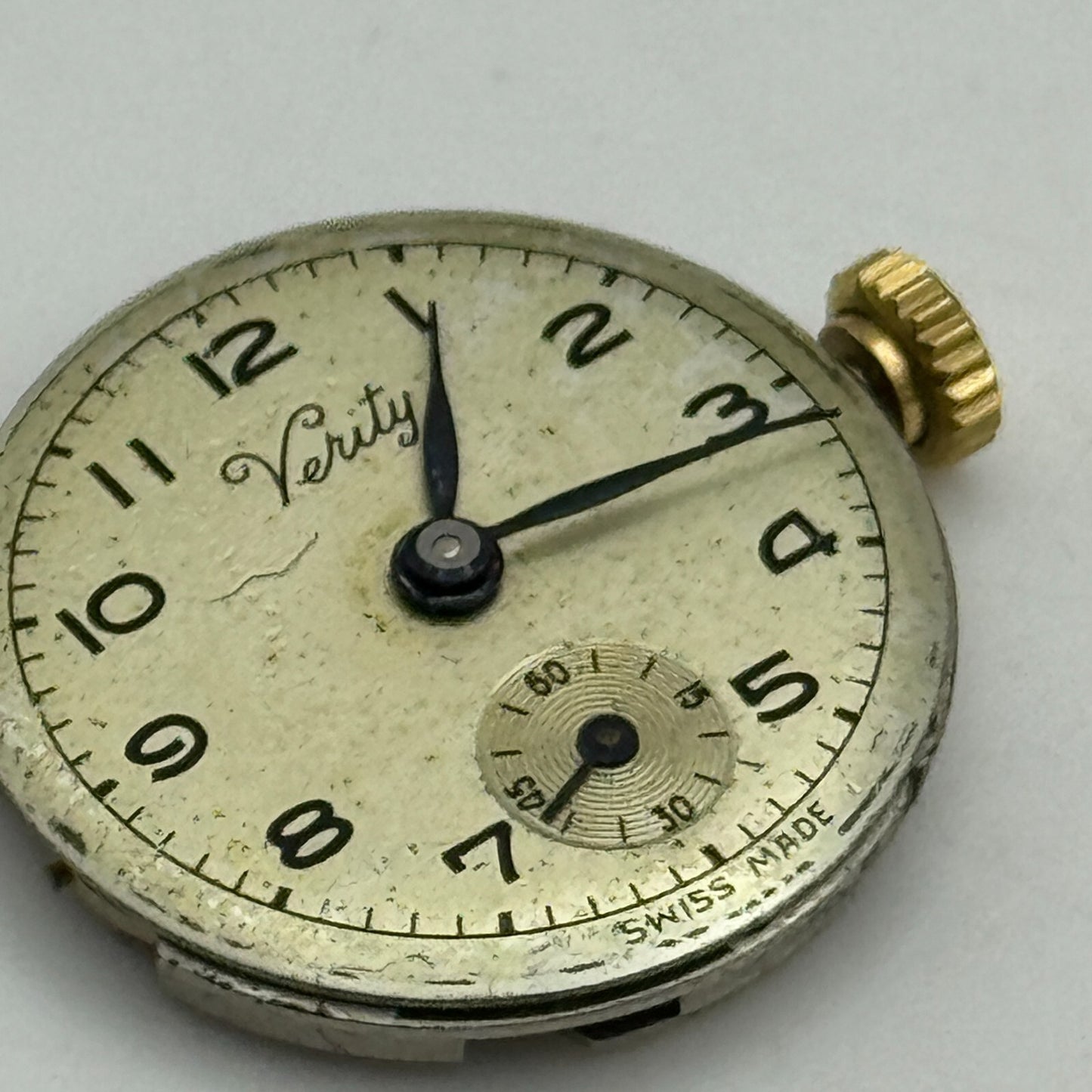 19.7mm Running Verity ETA 980 Sub Seconds Manual Wind Swiss Watch Movement PARTS