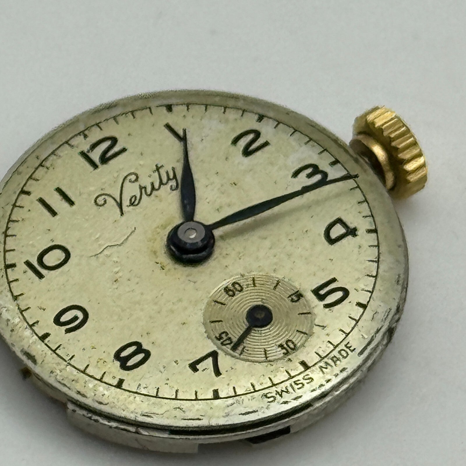 19.7mm Running Verity ETA 980 Sub Seconds Manual Wind Swiss Watch Movement PARTS