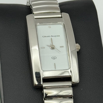 Gerard Pasquier Ladies Quartz Watch Silver Tone Expandable Band Working 19mm