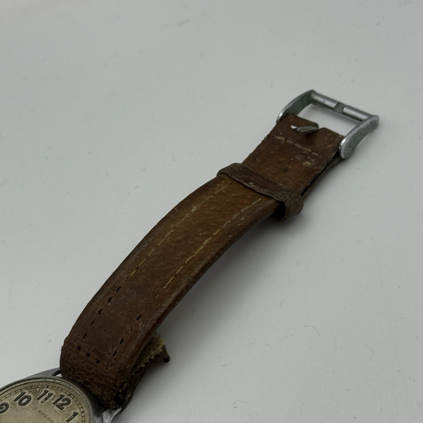 26mm Running ROLEX Snowite Rolco Vintage Military Style Watch 15 Rubies RESTORE