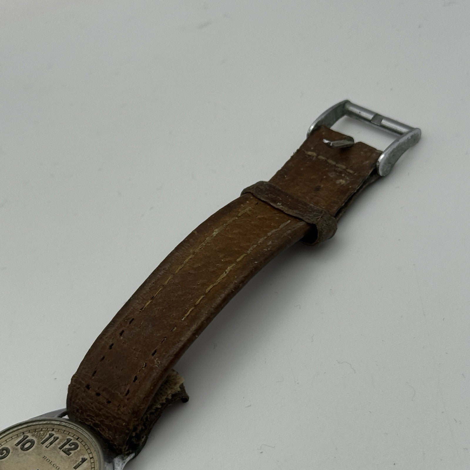 26mm Running ROLEX Snowite Rolco Vintage Military Style Watch 15 Rubies RESTORE