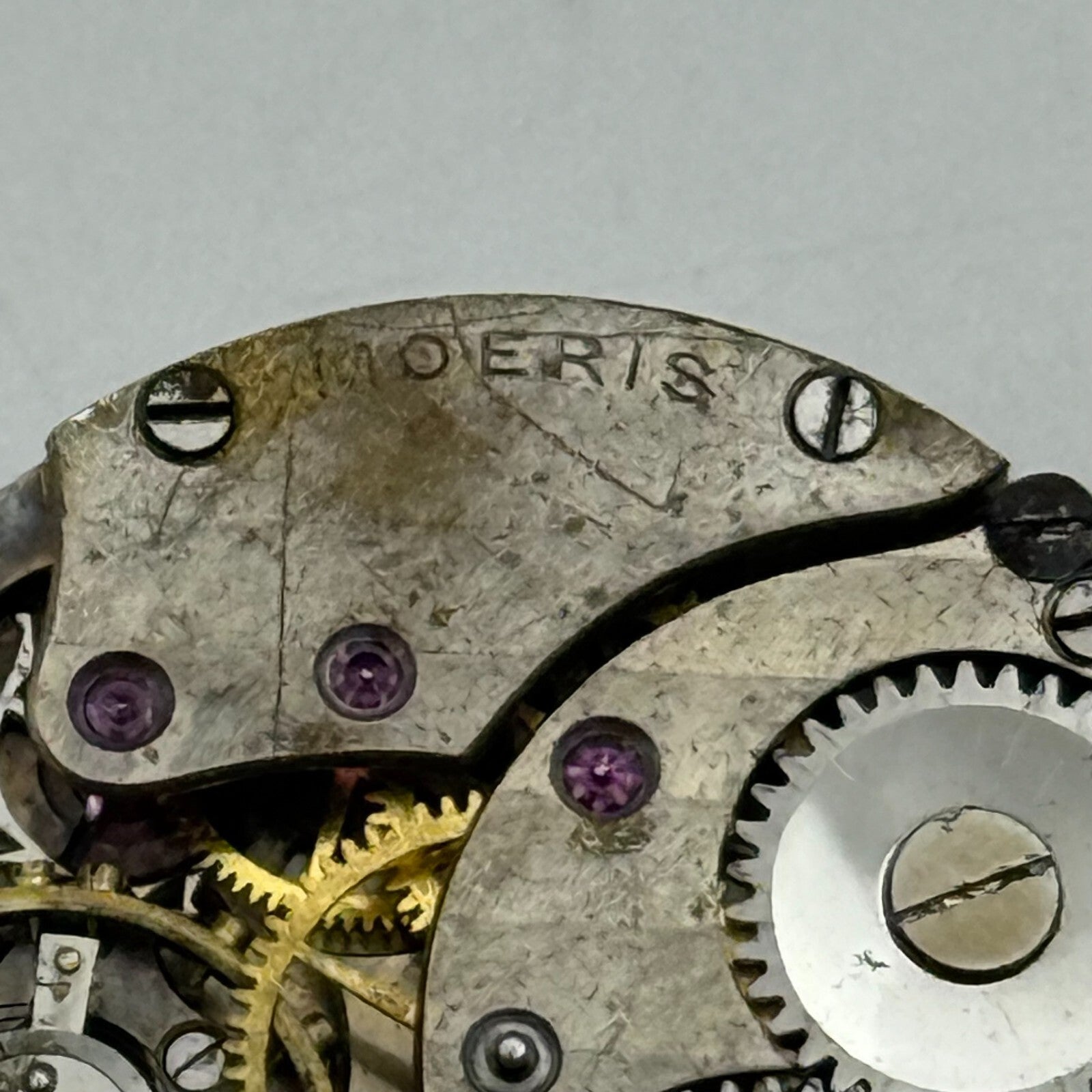 25.2mm Vintage Moeris Sub Seconds Trench Watch Movement Manual Wind PARTS REPAIR