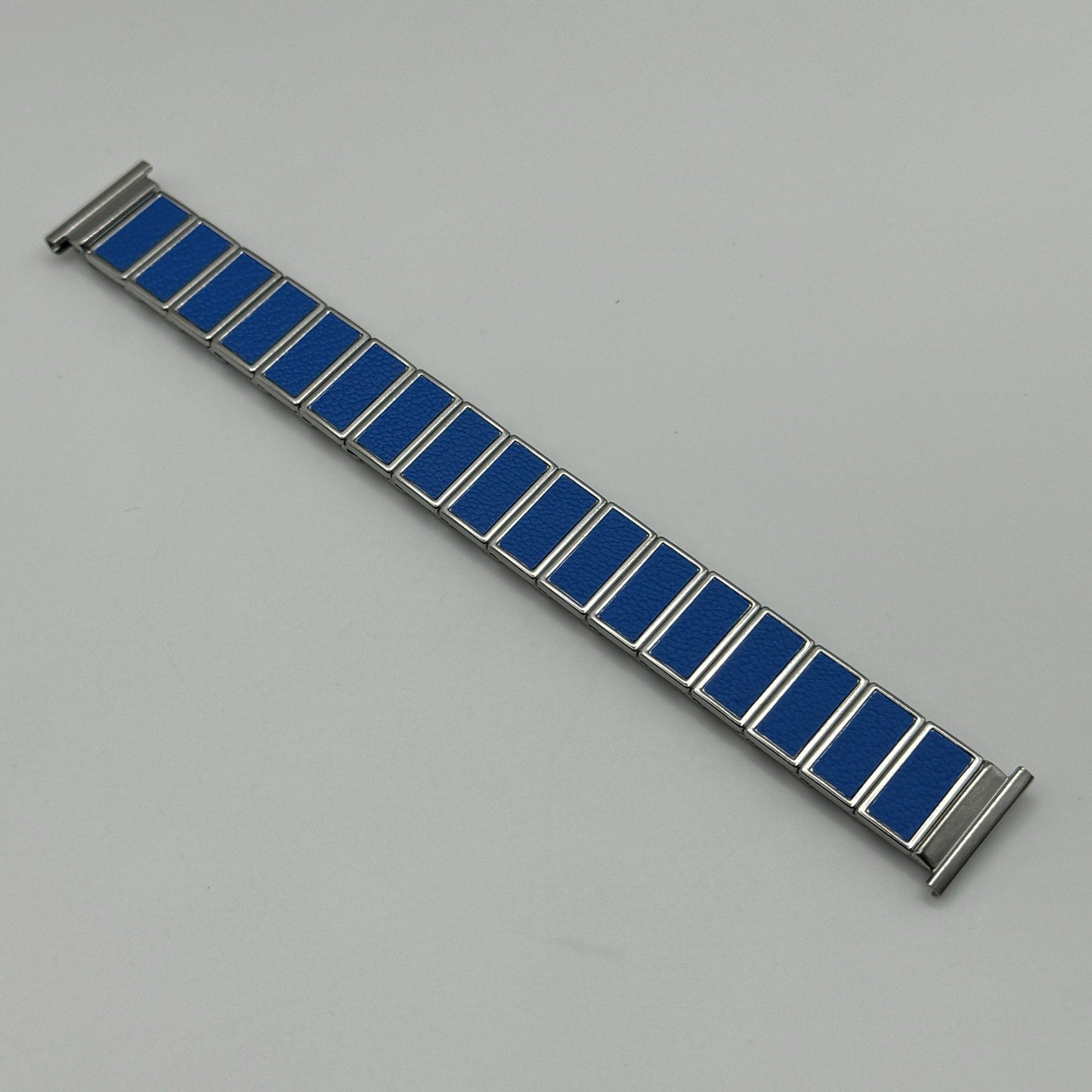 20mm Lug Rowi Fixo Flex Vintage New Old Stock NOS Expandable Strap Blue Silver