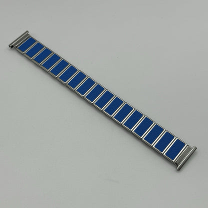 20mm Lug Rowi Fixo Flex Vintage New Old Stock NOS Expandable Strap Blue Silver