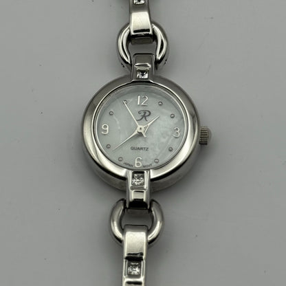 R Ladies Quartz Watch Silver Tone Bracelet Working 22mm New Battery