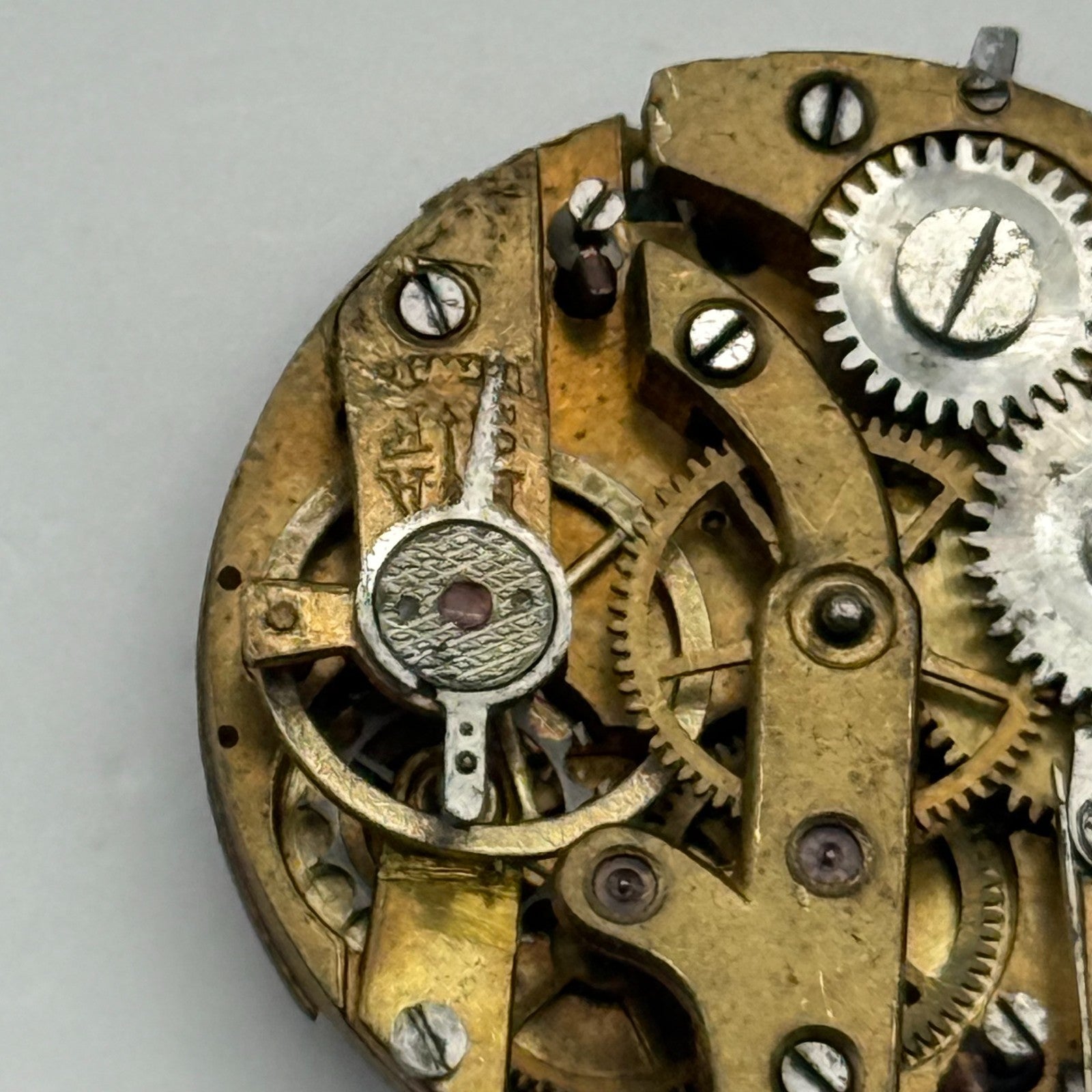 AS A Schild Antique Watch Movement Manual Wind Vintage Swiss Parts Repair 24.7mm