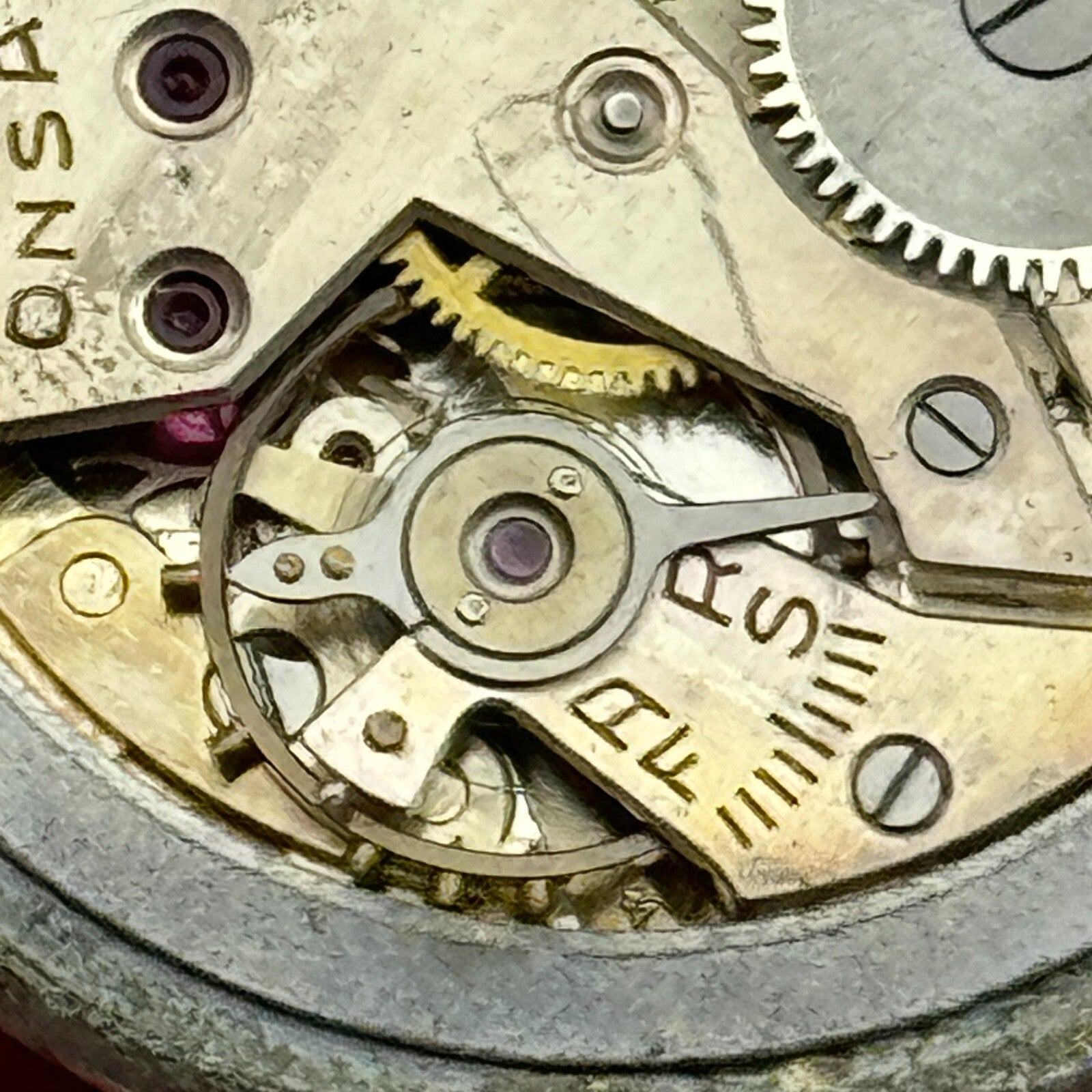 34mm Men’s Vintage Onsa Bund Strap Salmon Dial Manual Wind Watch TO RESTORE