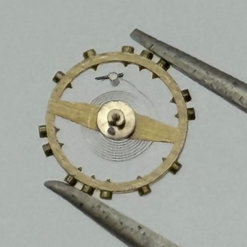 AS 1677 Balance Wheel Complete And Spring 6’’’ 1417 M Watch Movement Parts NOS