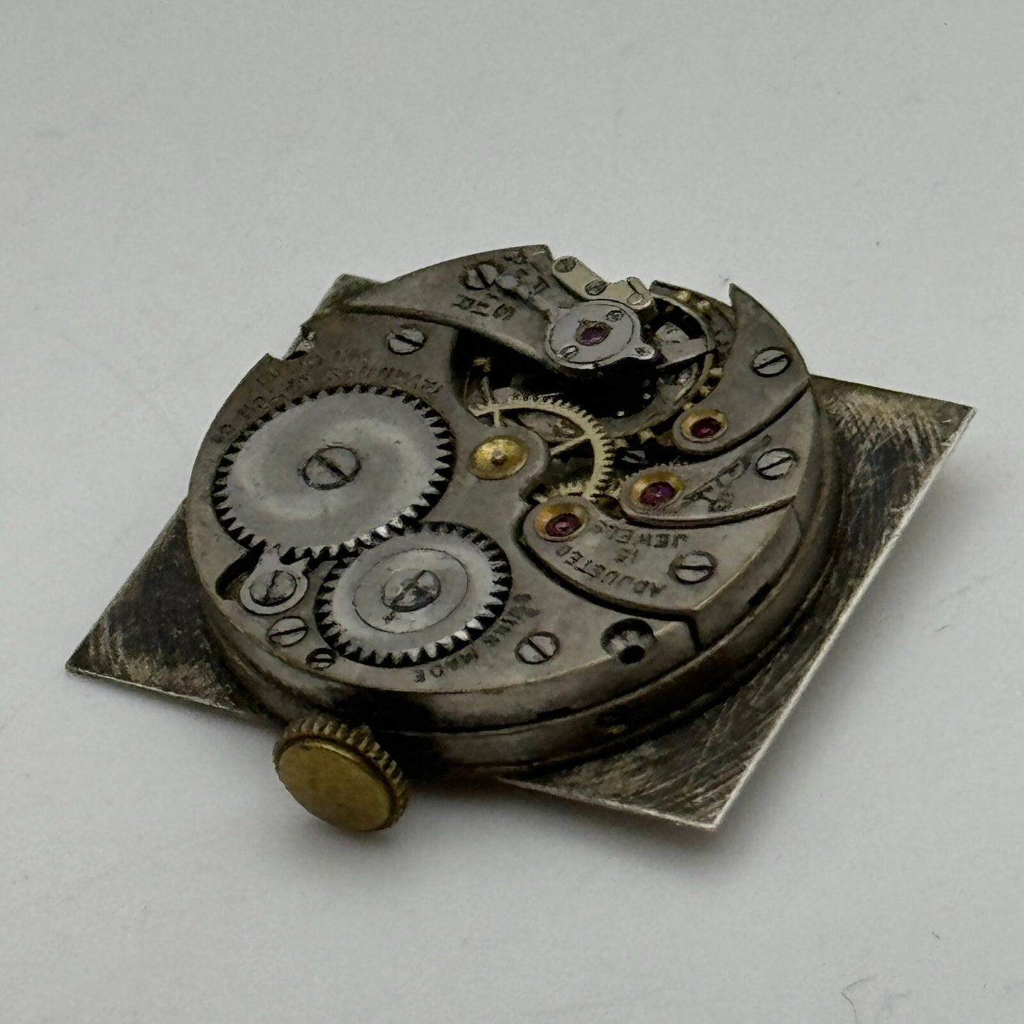 23.6mm Cyma Ref 010 Tavannes Manual Wind 15 Jewels Watch Movement Vintage PARTS