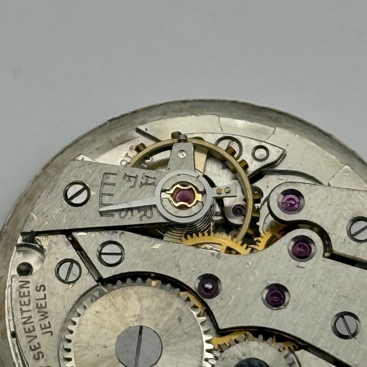 OM 116 Watch Movement Jesby Running Manual Wind Vintage Parts 25.8mm