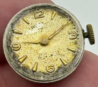18.5mm Rotary Ladies AS Manual Wind Swiss 15 Jewels Watch Movement Vintage PARTS