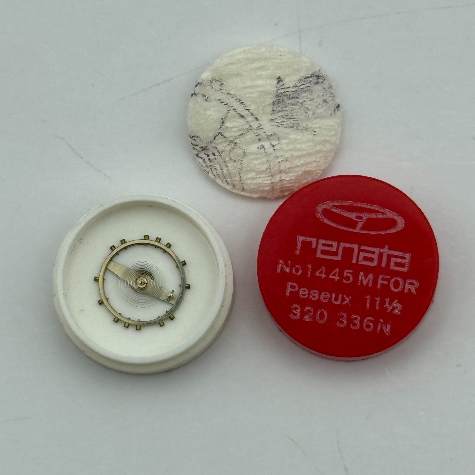 Peseux 320 336 N Balance Wheel Complete And Spring Watch Movement Parts