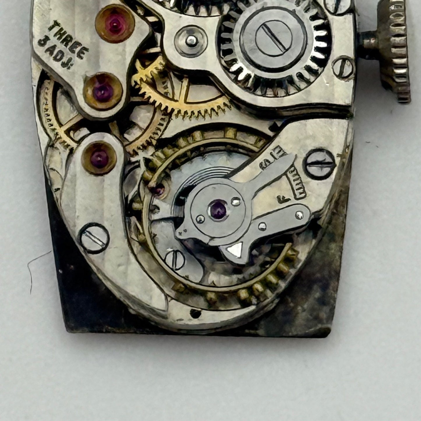 Running Vintage Zenith Tilden Thurber High Grade Oval Tank Watch Movement Manual