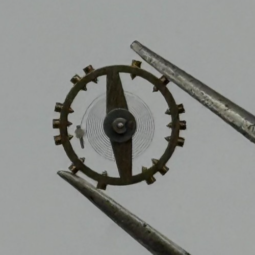 FHF 159 Balance Wheel Complete And Spring 190 M 3–10’’’ Watch Movement Parts NOS