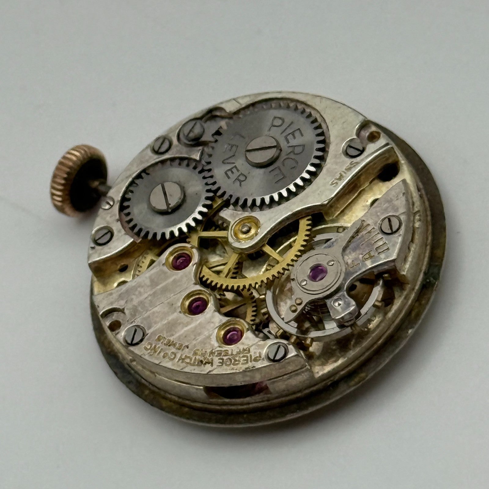 Majex Pierce 103 Watch Movement Running Manual Wind Vintage Parts Repair 23.6mm