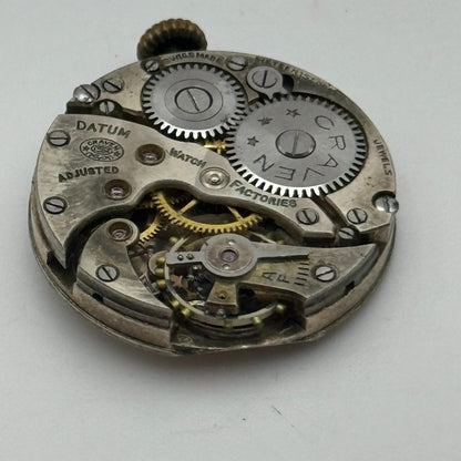 23.6mm Running Craven High Grade 15 Loose Trench Watch Movement Manual Wind PART