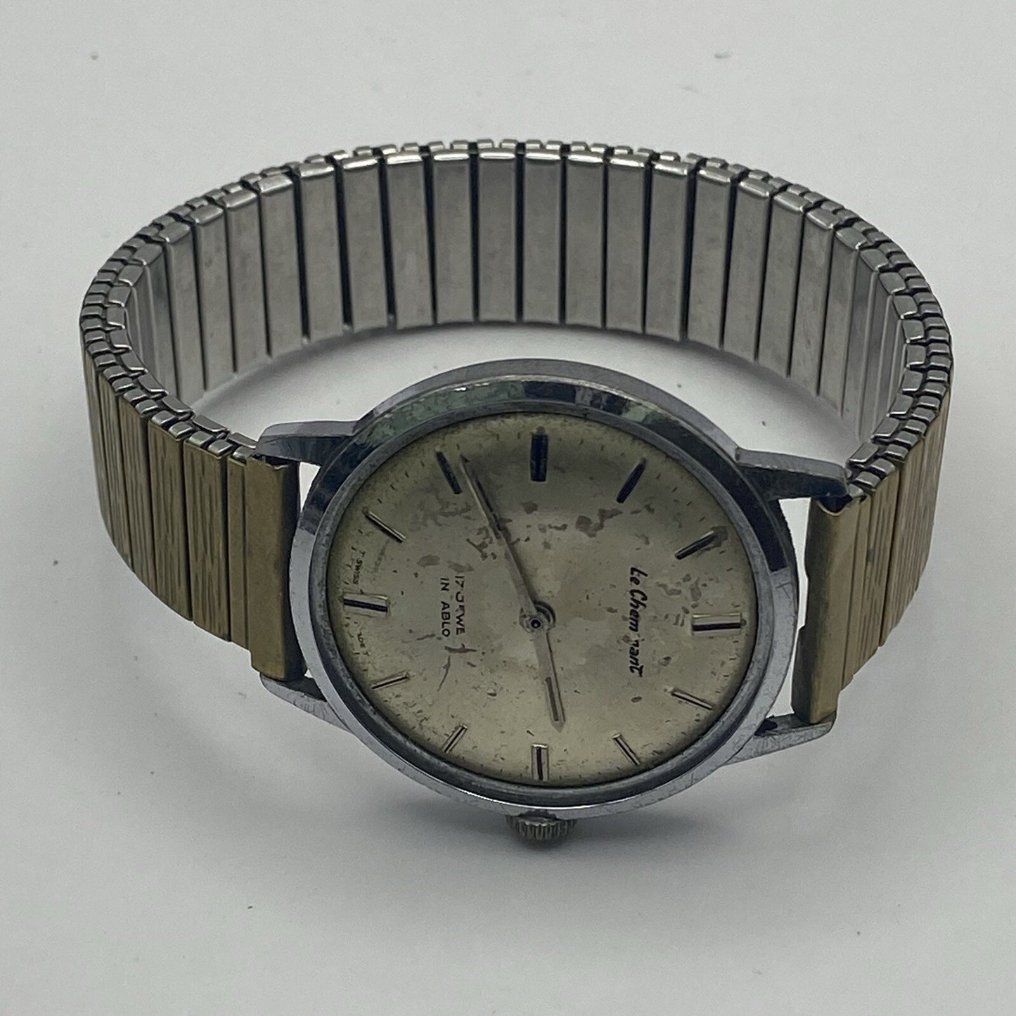 33mm WORKING Vintage Le Cheminant Manual Wind FHF ST 96 Wristwatch To Restore