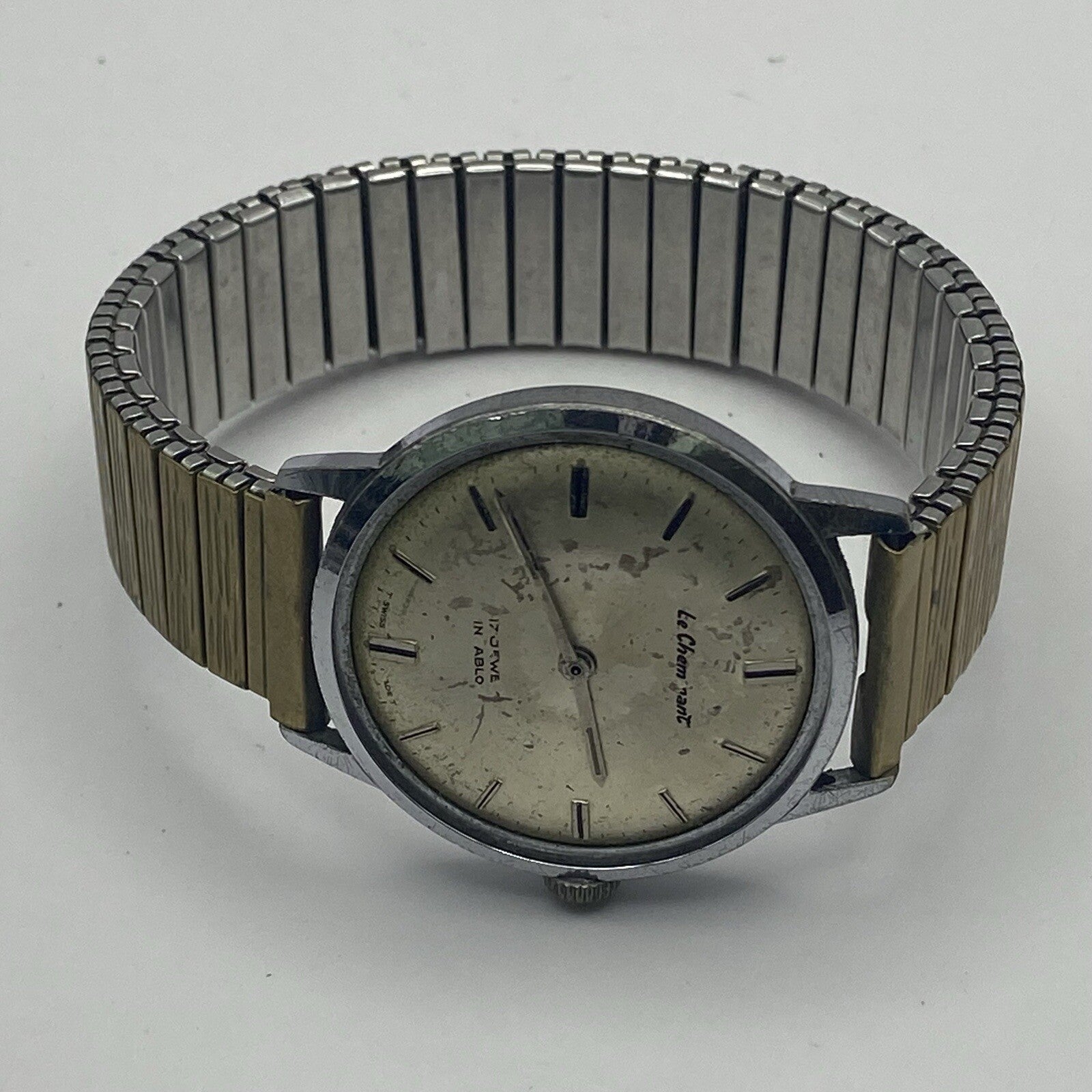 33mm WORKING Vintage Le Cheminant Manual Wind FHF ST 96 Wristwatch To Restore