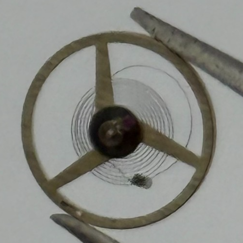 ST 69 Balance Wheel Complete And Spring 6 3/4-8'''  1155 Watch Movement Parts 