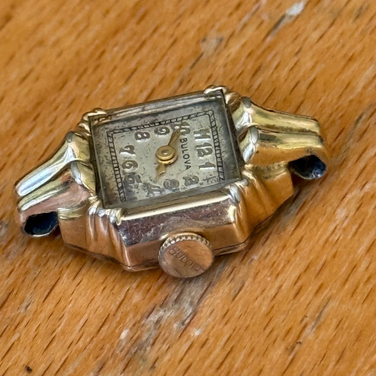 16mm Vintage Bulova 6BA Swiss 10k Gold Filled Manual Ladies Wind Watch PARTS