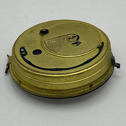 44.6mm Antique Key Wound Reversing Pinion Pocket Watch Movement PARTS REPAIR