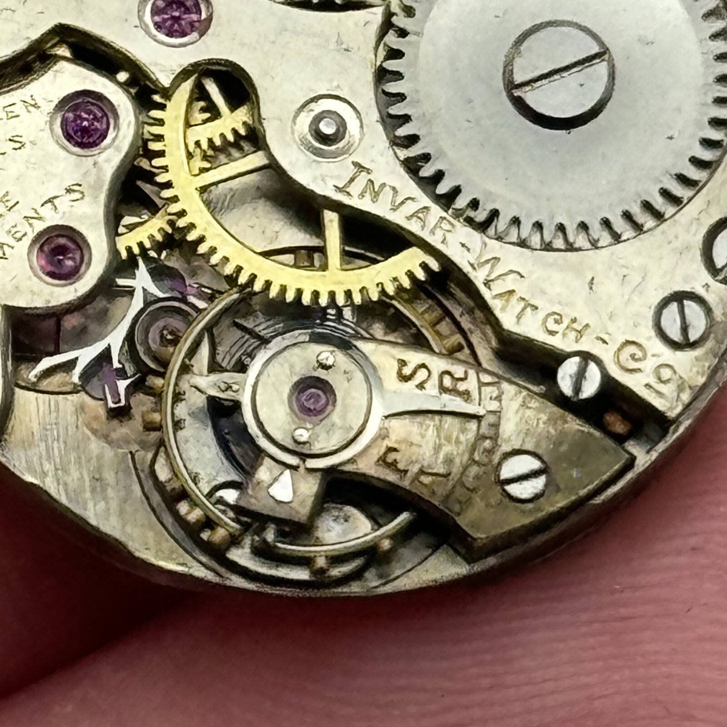 25mm Invar Watch Co 15 Jewels Quality Trench Watch Movement Manual Wind PARTS