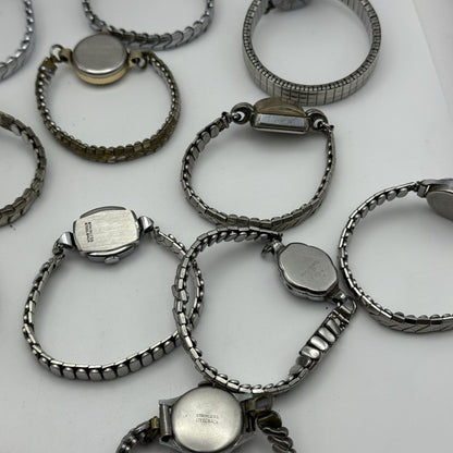 Bundle Of Ladies Vintage Manual Wind Wristwatches Joblot PARTS REPAIR SPARES